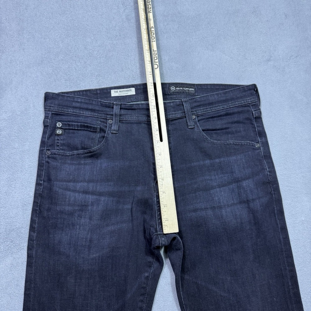 AG Adriano Goldschmied Mens 34x34 The Matchbox Slim Straight Black Made In USA - Picture 9 of 9
